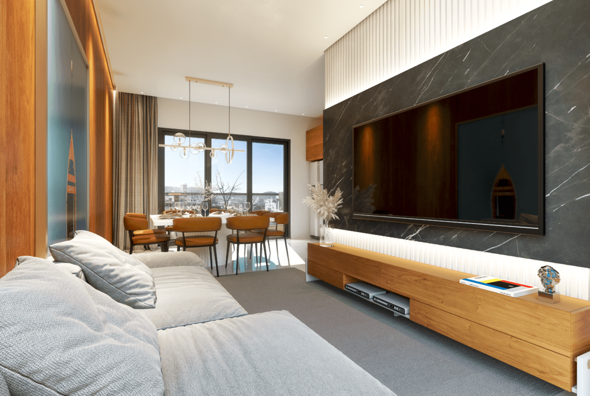 018 023 R.SANTOS SUNSET RESIDENCE LIVING TIPO DE IMAGEN FINAL - Rocccoimob Bienes raíces en Bombinhas