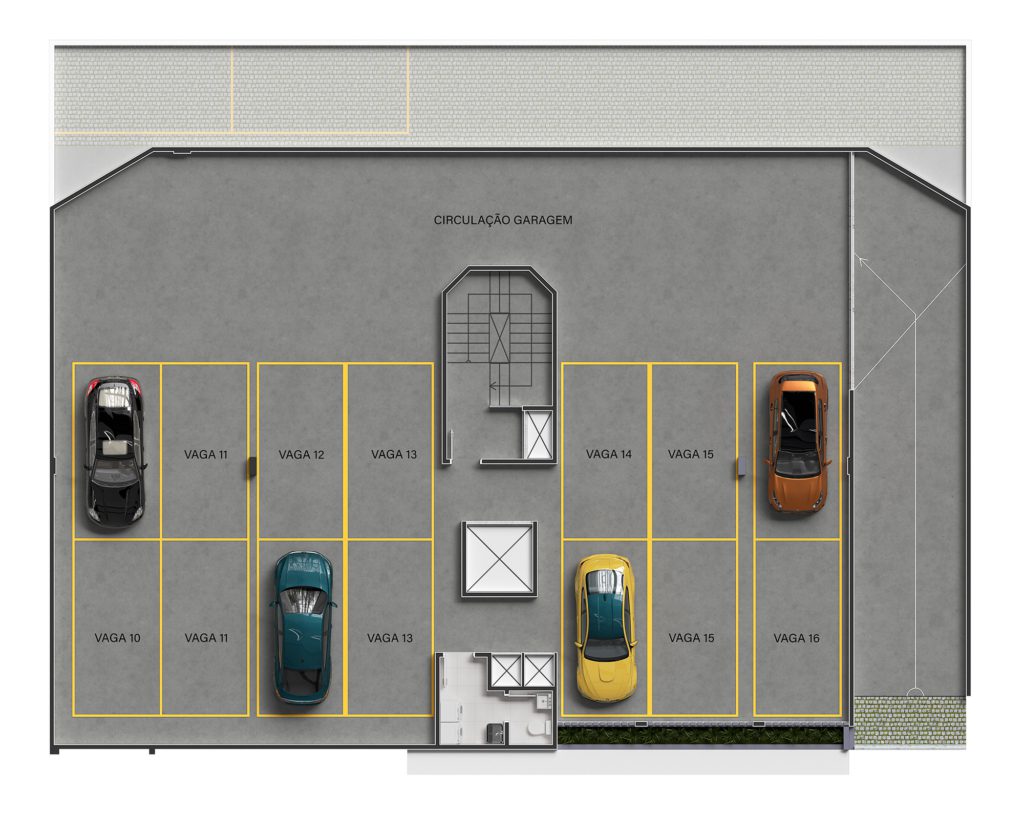 02 Planta humanizada garagem 2k - Rocccoimob Imobiliária em Bombinhas
