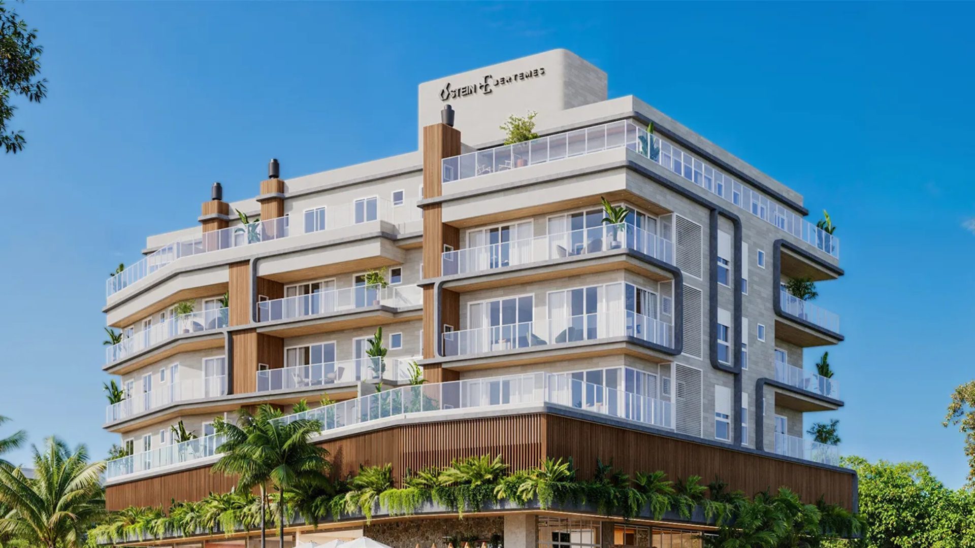 Fachada moderna do Alva Residence em Canto Grande valorizacao imobiliaria em municipios de SC - Rocccoimob Imobiliária em Bombinhas