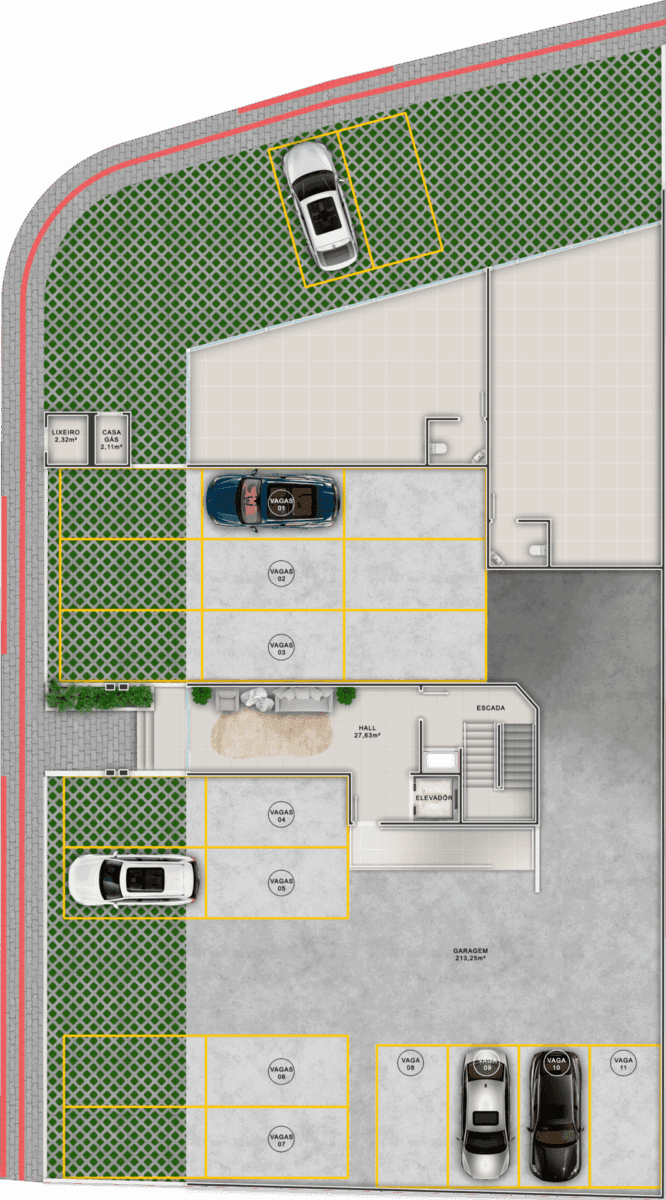 Ground Floor Plan A 01 - Rocccoimob Real Estate in Bombinhas