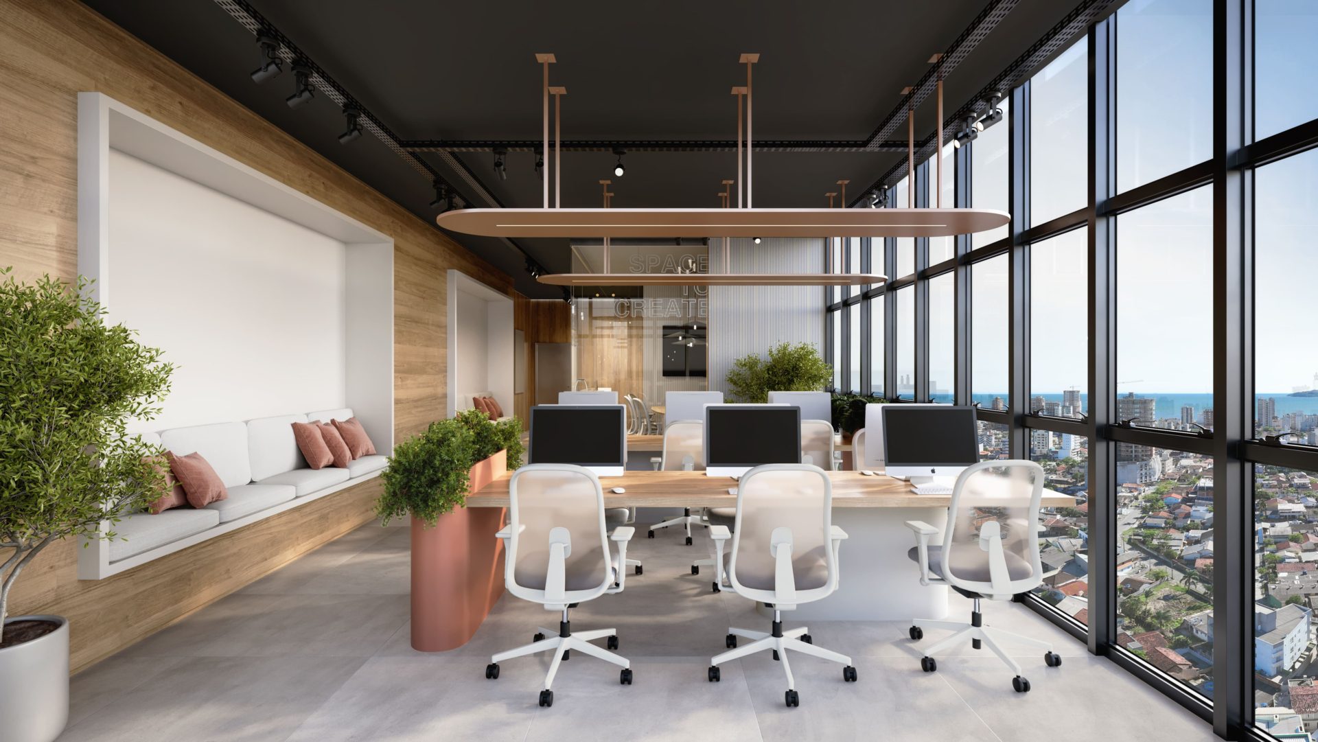 5 Vista Fundos Salas Final 1 Brickell Business Mattos Incorporadora - Rocccoimob Imobiliária em Bombinhas