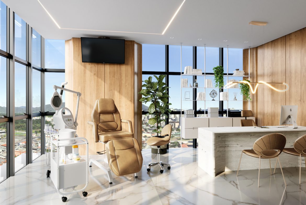 6 Vista 2 Frente Salas Final 2 Brickell Business Mattos Incorporadora - Rocccoimob Imobiliária em Bombinhas