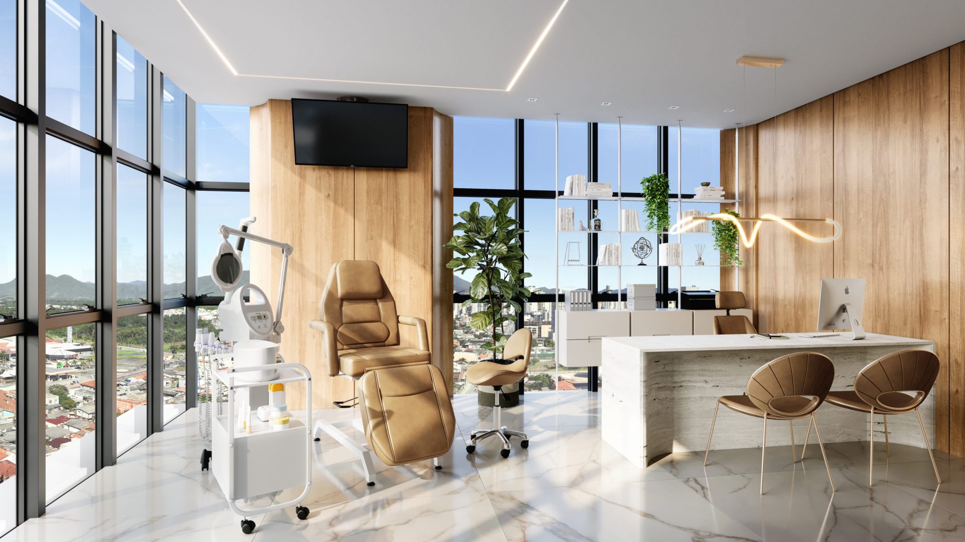 6 Vista 2 Frente Salas Final 2 Brickell Business Mattos Incorporadora - Rocccoimob Imobiliária em Bombinhas