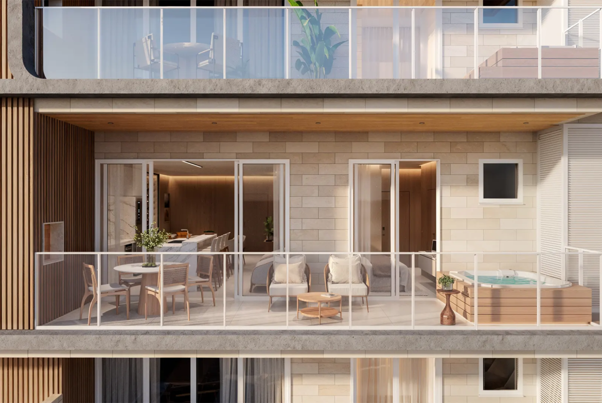 Varanda - Rocccoimob Imobiliária em Bombinhas