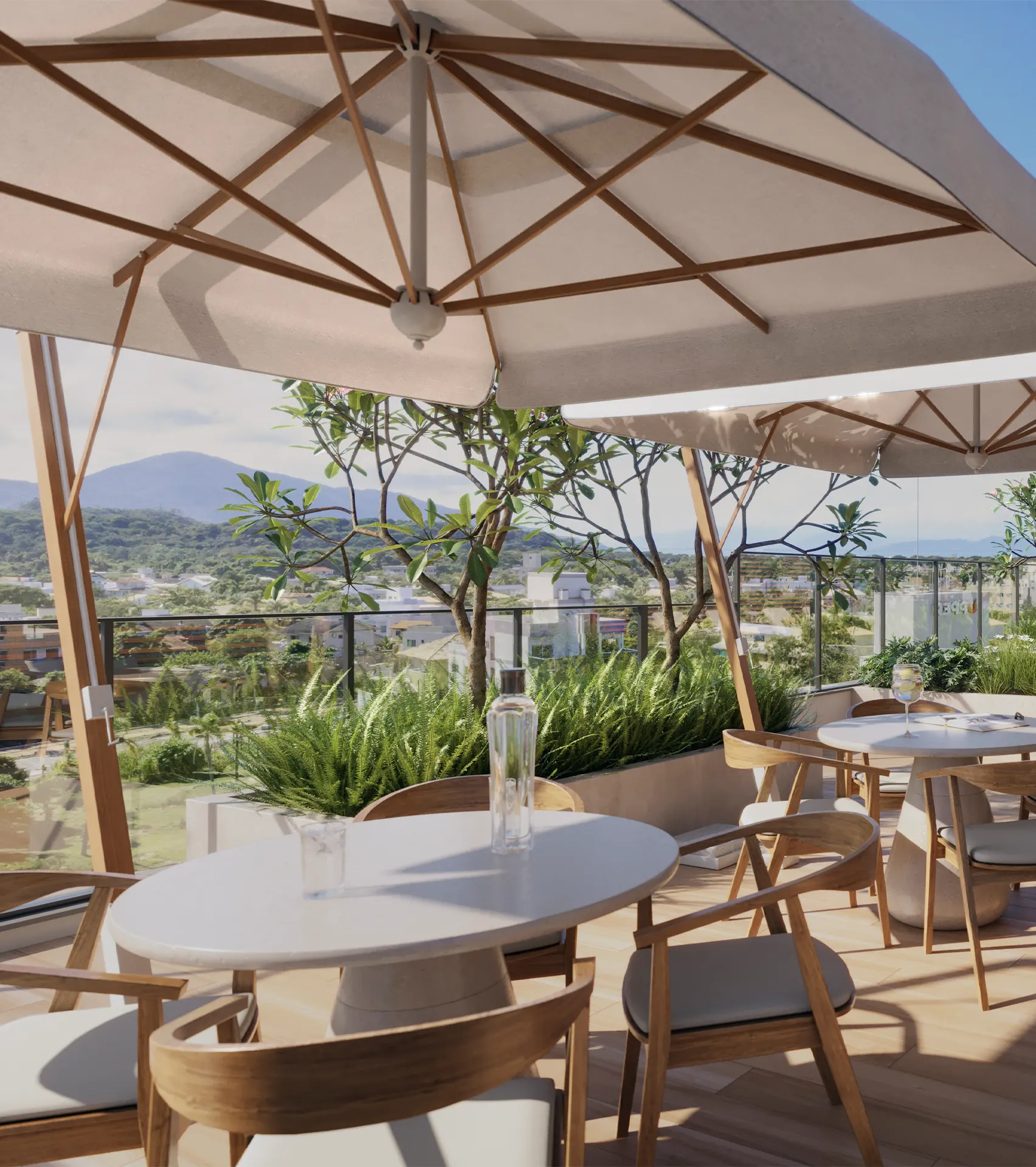 Deck da piscina - Rocccoimob Imobiliária em Bombinhas