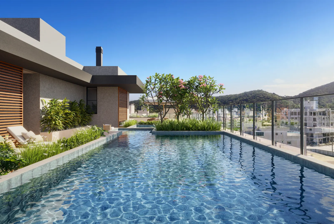 Piscina MOAI - Rocccoimob Imobiliária em Bombinhas