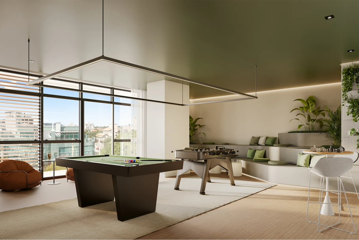 Sala de jogos MOAI - Rocccoimob Imobiliária em Bombinhas