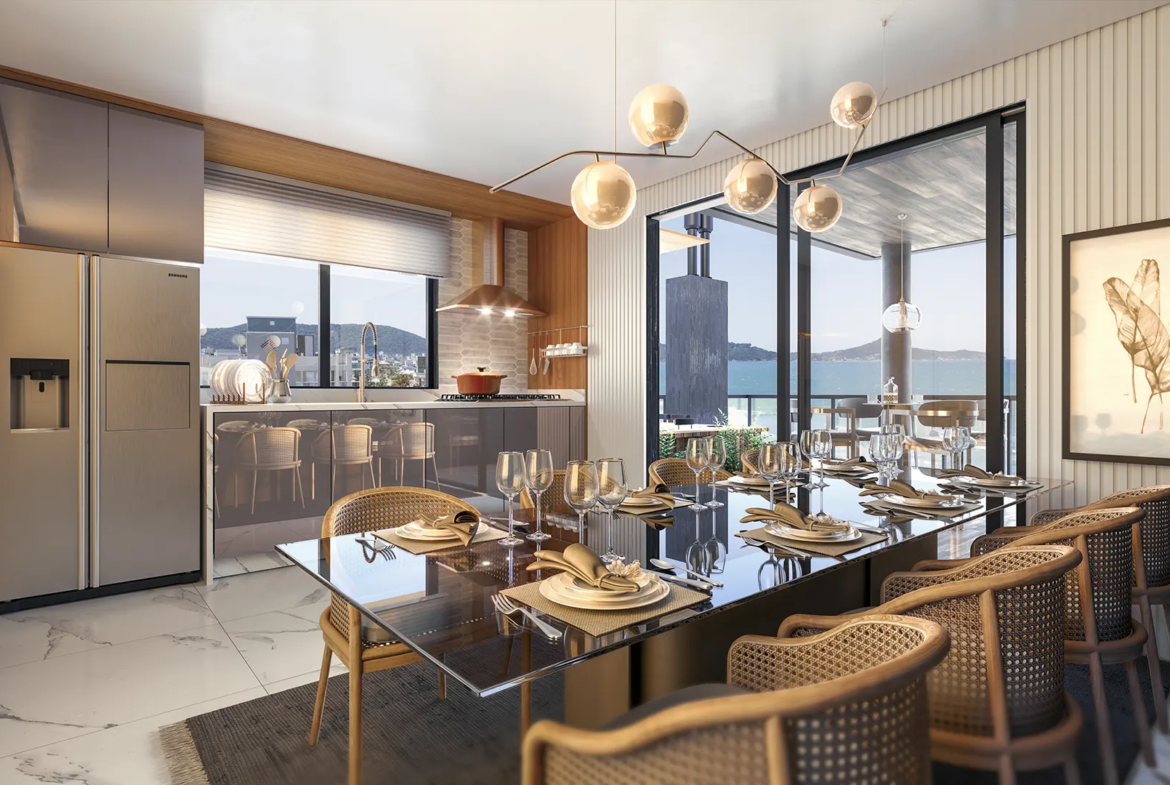 COZINHA COBERTURA - Rocccoimob Imobiliária em Bombinhas