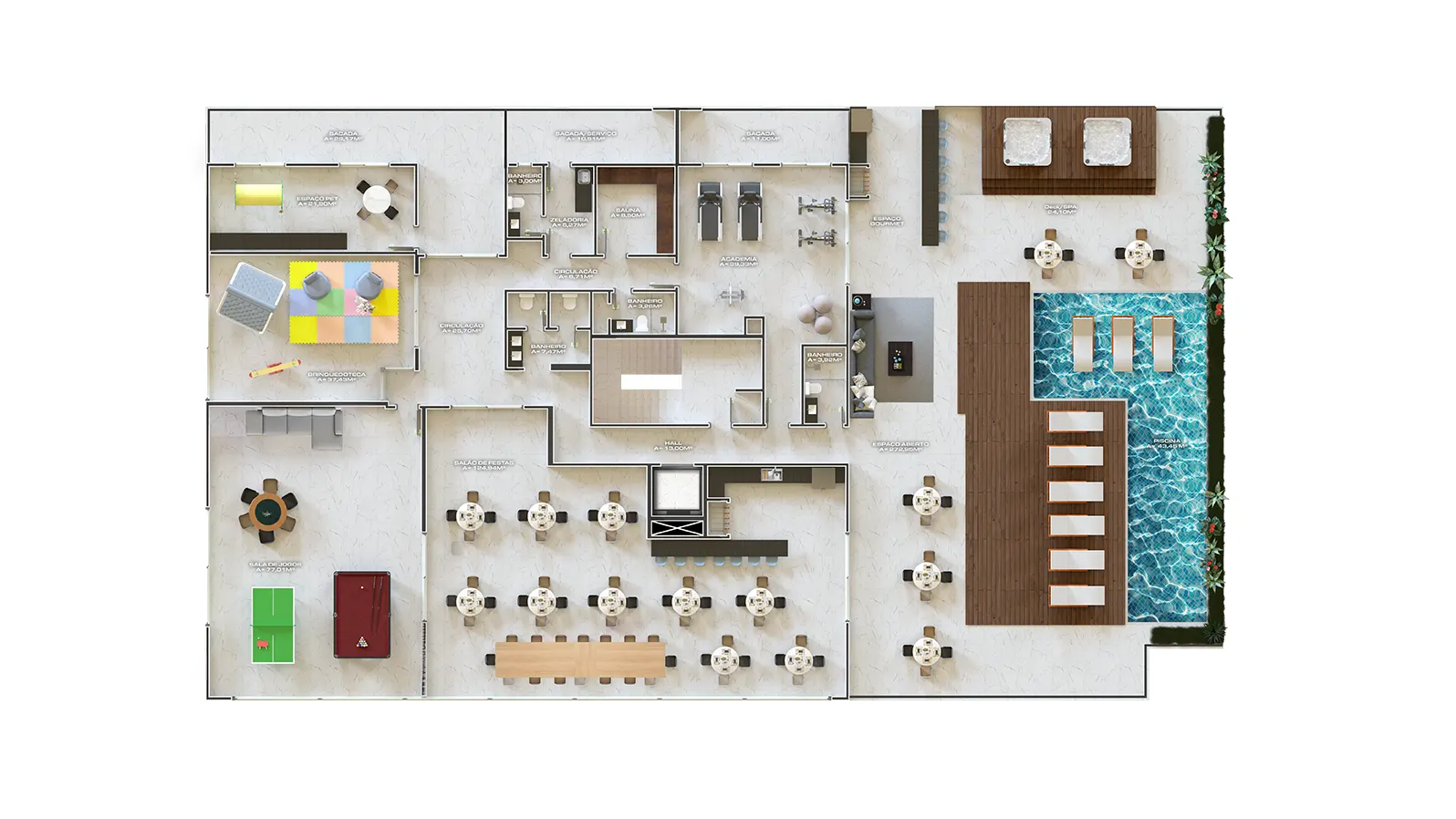 Leisure flooring - Roccoimob Real Estate in Bombinhas Leisure flooring - Rocccoimob Real Estate in Bombinhas