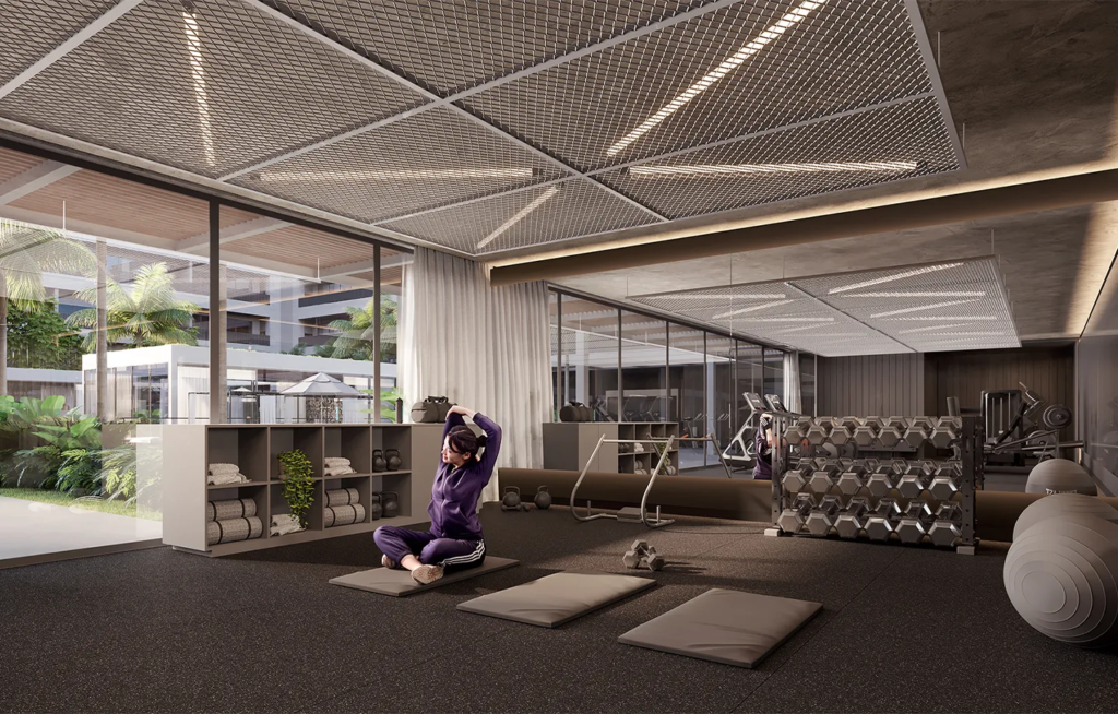 Vivapark Vértice área aeróbico - Rocccoimob Imobiliária em Bombinhas